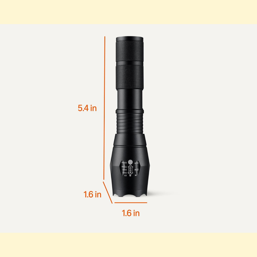 Linus – Kompakte LED-Taschenlampe mit Zoom-Funktion