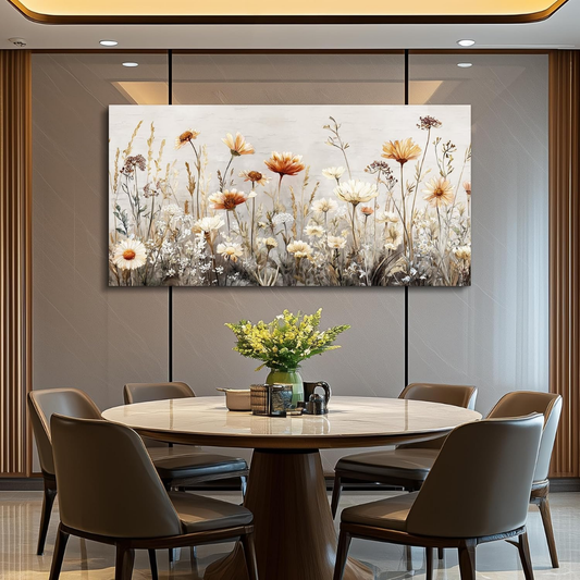 Svantje – Großformatiges Leinwandbild mit Wildblumen-Motiv