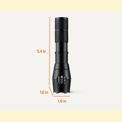 Linus – Kompakte LED-Taschenlampe mit Zoom-Funktion