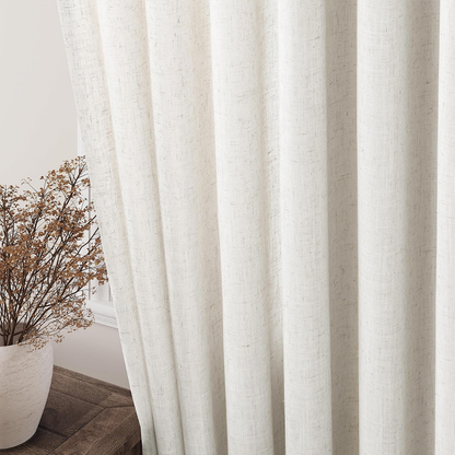 Elianora – Elegante, blickdichte Leinwand-Fenstervorhänge
