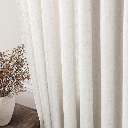 Elianora – Elegante, blickdichte Leinwand-Fenstervorhänge